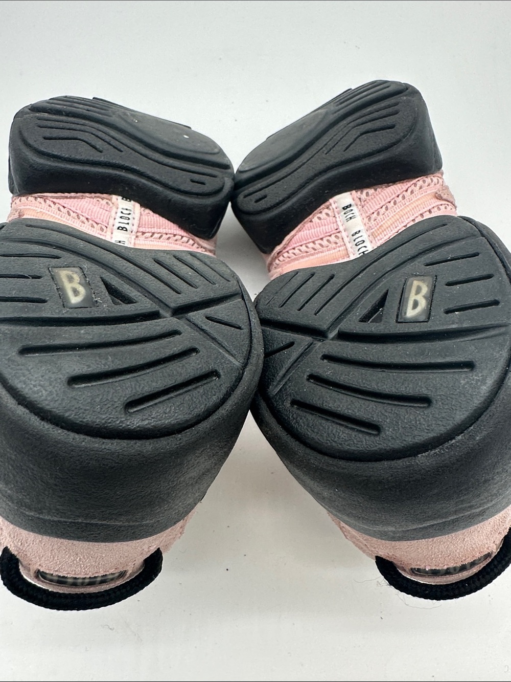 Bloch Boost Pink and Black Mesh Split Sole Dance Sneakers - Picture 8 of 9